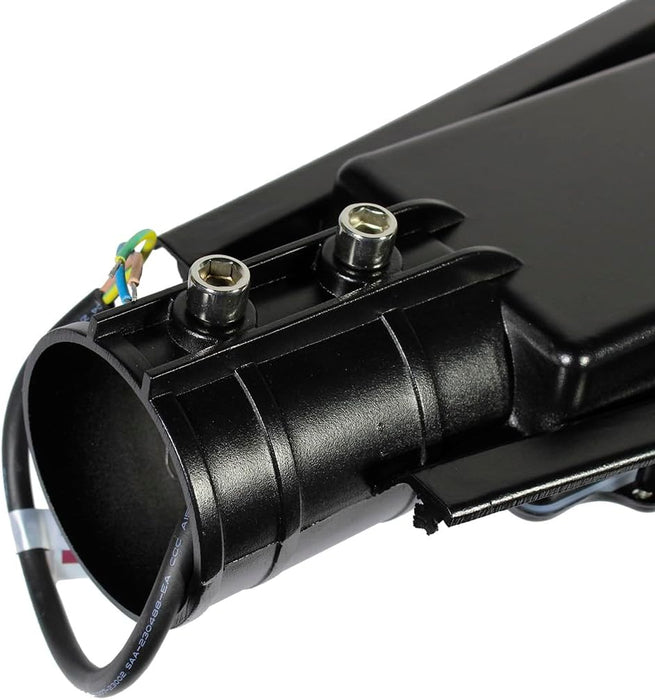 LAMPARA ALUMBRADO PUBLICO SUBURBANA 200W CON FOTOCELDA ALPHA NEGRO GRADO B