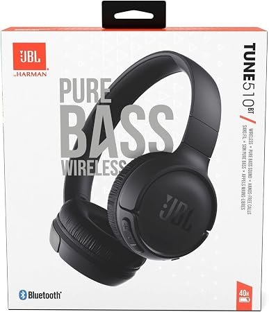 AUDÍFONOS INALÁMBRICOS JBL TUNE 510BT JBLT510BT NEGRO  |  GRADO B