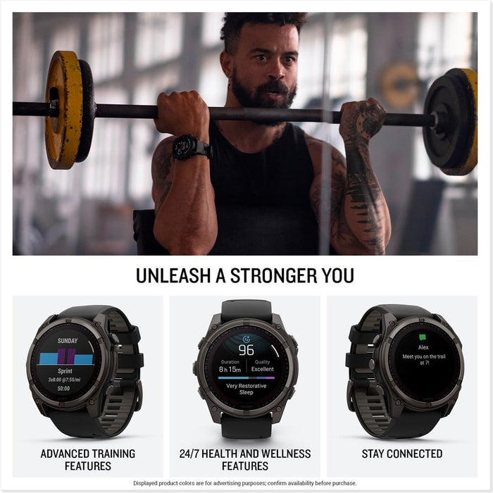 monitor garmin fénix 8 51mm solar titanio GRADO A