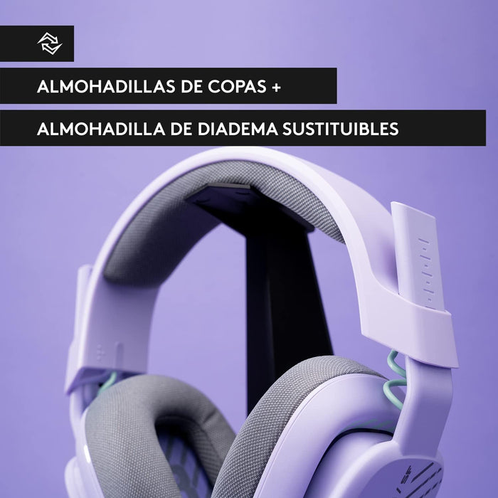 AUDIFONOS LOGITECH ASTRO A10 2GEN PS5 PC MAC SWITCH XBOX COLOR LILA GRADO B
