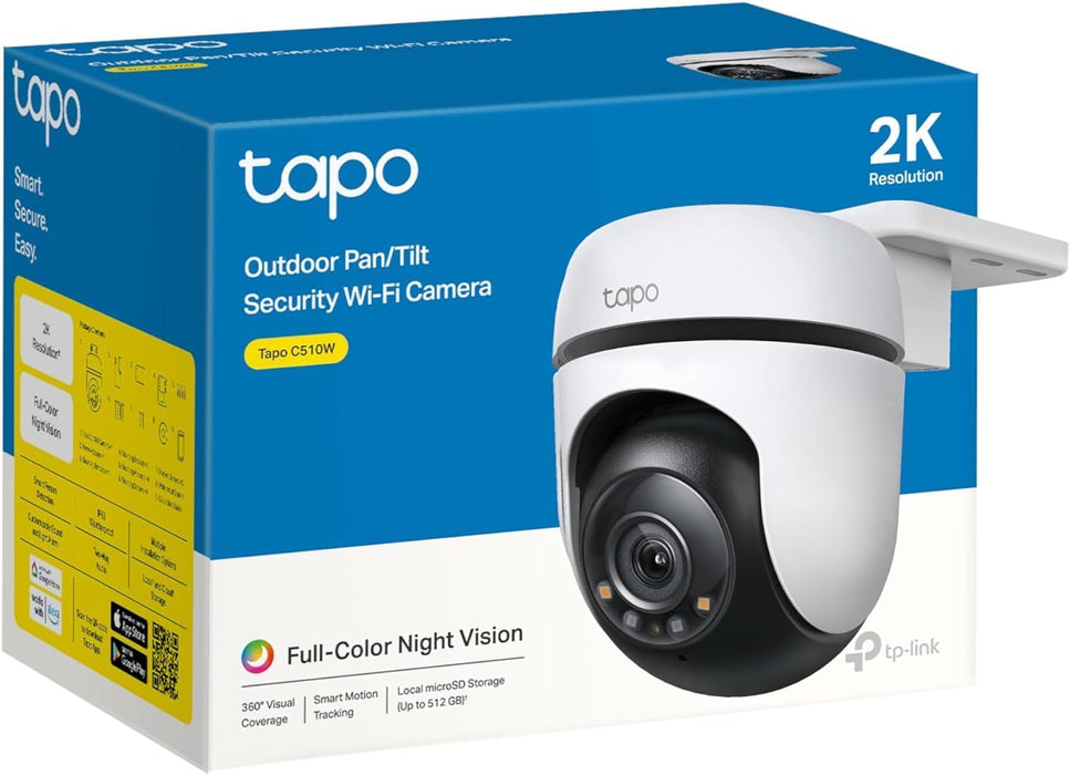Camara De Seguridad Wifi Tp-link Tapo C510w 3mp 2k Giro 360 Grado A