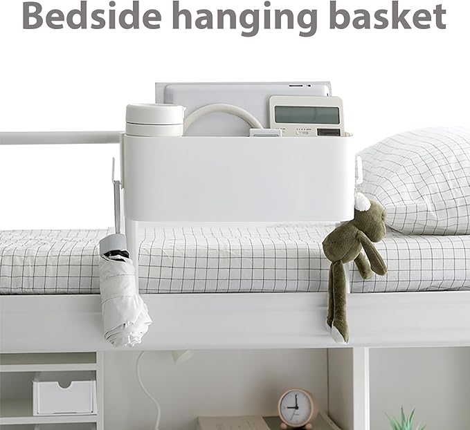 Estante for cama de dormitorio, organizador de almacenamiento colgante rectangular GRADO B