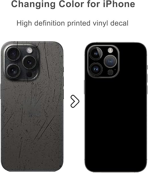 calcomanía compatible con iPhone 14 color negro 2 PZ