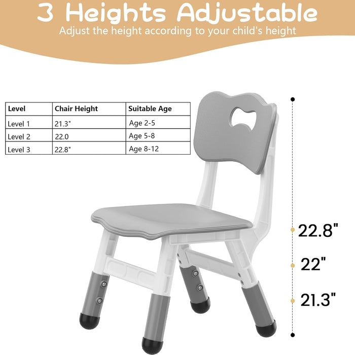 SILLAS INFANTILES PARA NIÑOS Y NIÑAS PACK DE 2PCS AJUSTABLE GRADO B