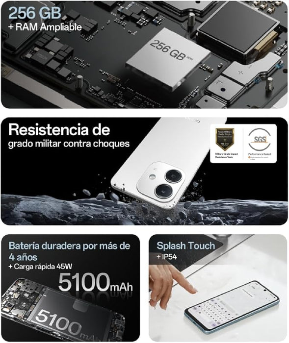 OPPO A60 8GB +256GB RESISTENCIA GRADO  MILITAR CÁMARA IA TELCEL GRADO A