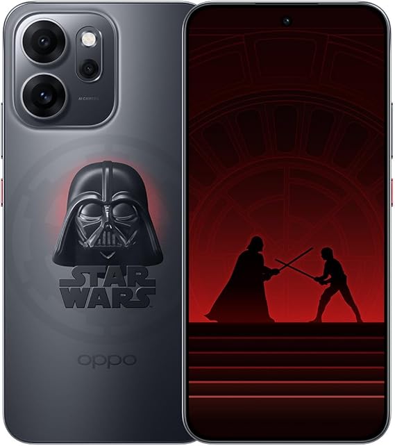 OPPO RENO14 F EDICIÓN LIMITADA STAR WARS LADO OSCURO SINGLE SIM, 12GB+256GB, CAMARA 50MP NEGRO GRADO A