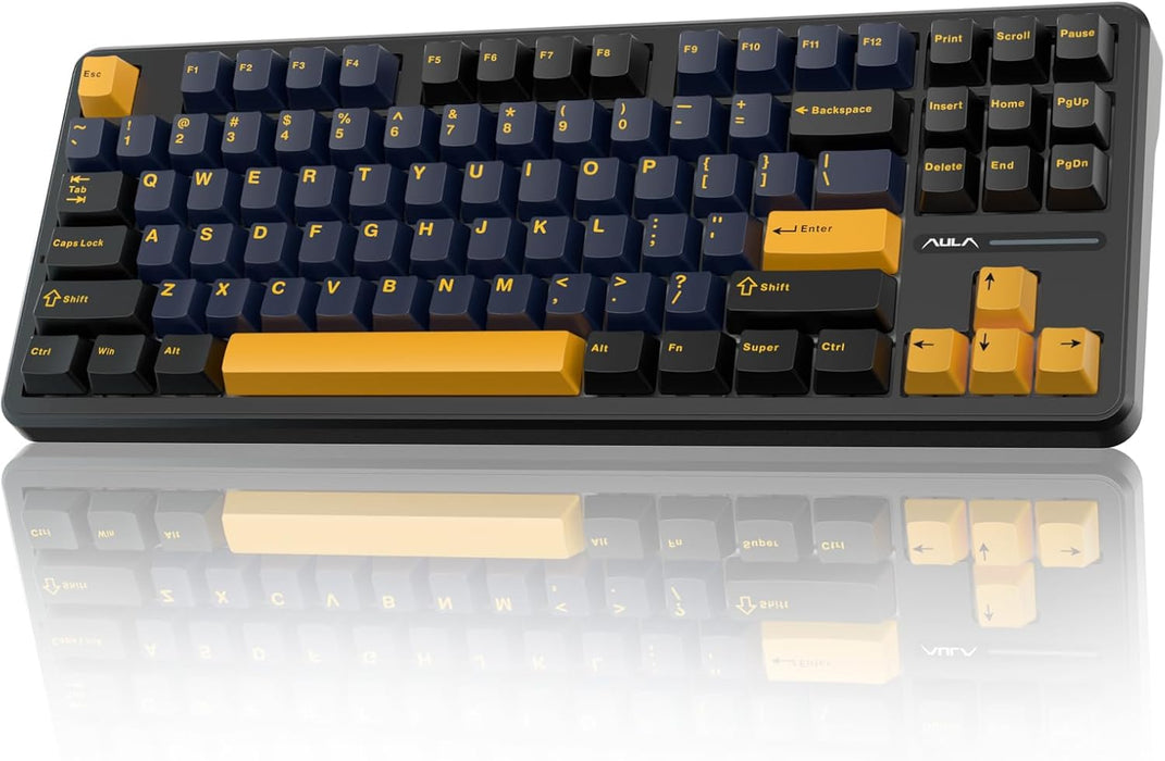 AULA F87 – TECLADO MECÁNICO INALÁMBRICO 75% TKL RGB (2.4GHz) GRADO A