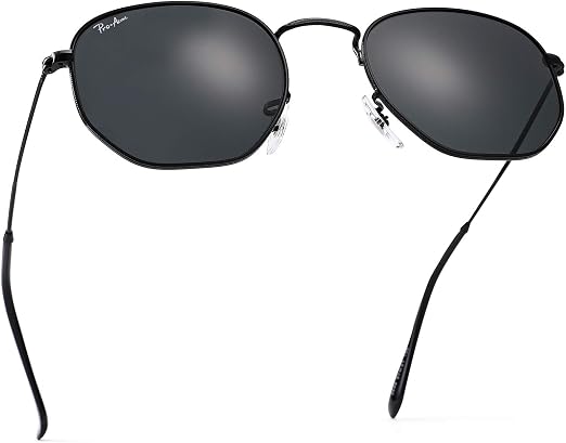 ANTEOJOS DE SOL RAY-BAN I-SHAPE HEXAGONAL TALLE LARGE ARMAZÓN POLISHED BLACK Y LENTE GREY GRADO A