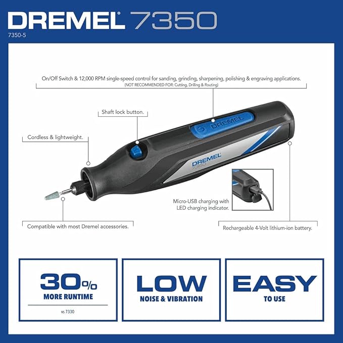 Dremel Mototool Inalámbrico 4v 7350 GRADO A