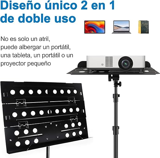 atril para partituras ajustable reforzado portátil plegable GRADO B