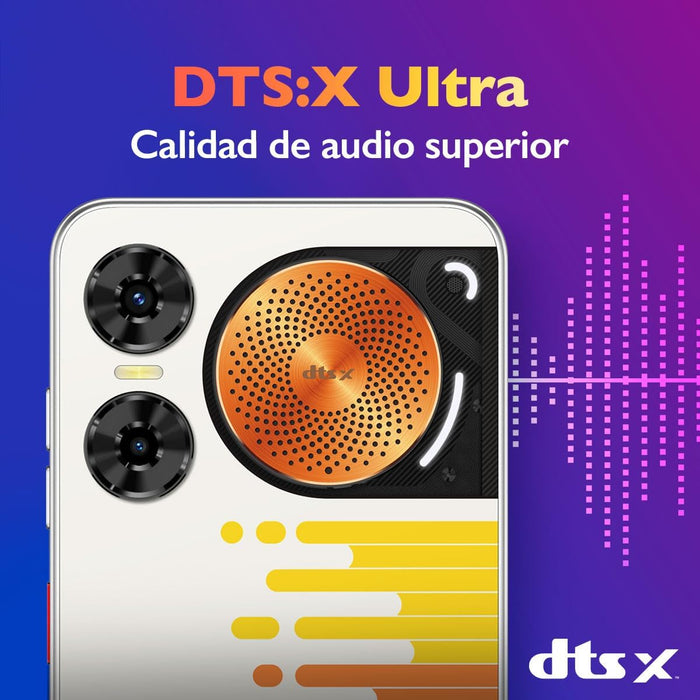 NUBIA SMARTPHONE MUSIC 2 |120 HZ| 256GB+8GB RAM(4GB+4GB DINAMICA) BLANCO BLANCO GRADO A