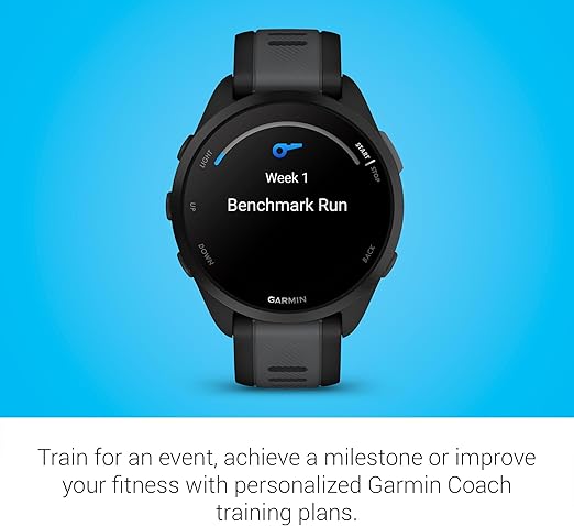 MONITOR GARMIN FORERUNNER 165 MUSIC, NEGRO, PANTALLA TACTIL GRADO A