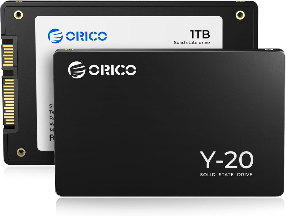 Disco duro de estado sólido de 1 TB de 6.35 cm, SSD, velocidad de lectura de hasta 500 MB/s, SATA III de 6 Gbps para computadora de escritorio y laptop NAS ORICO SATA III 2.5 GRADO B