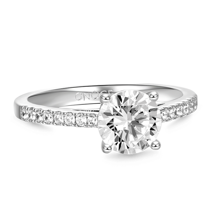 🔥 Anillo de Compromiso Plata 925 | Piedra Principal Moissanita 1ct | Detalle de Diamantes (Calidad Premium) GRADO A