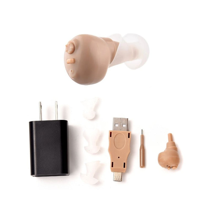 audifono amplificador invisible para sordera larga duració GRADO B