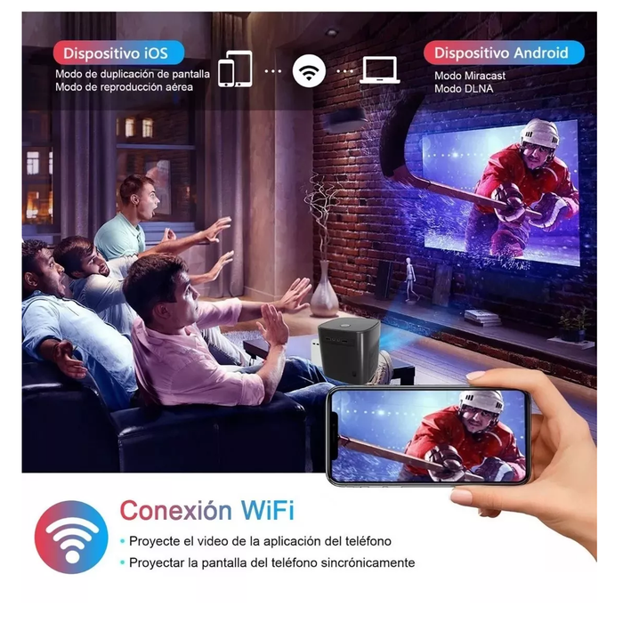 PROYECTORES PORTATIL PROFESIONAL ANDROID WIFI BLUETOOTH 4K 2 GRADO A