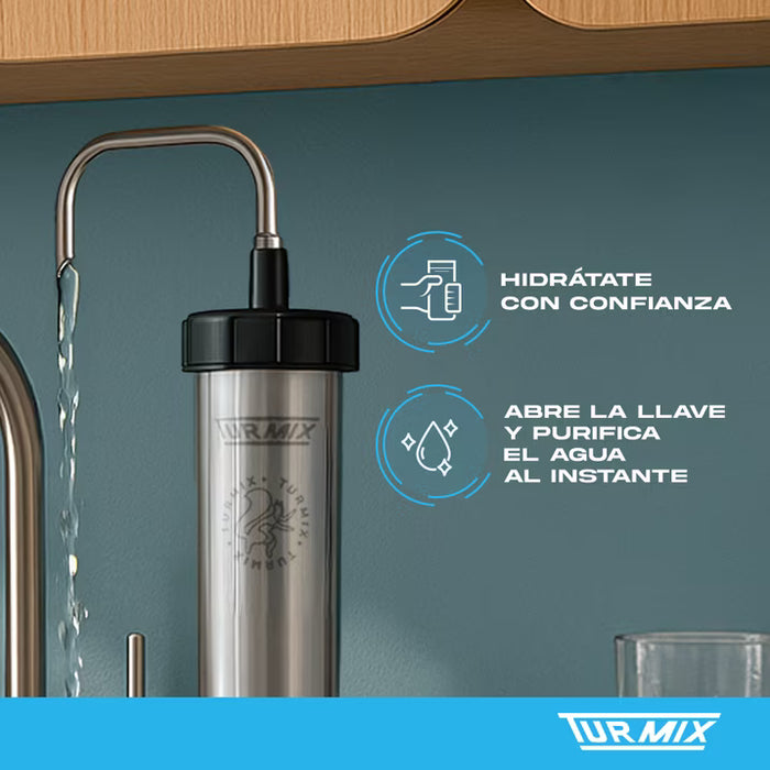 PURIFICADOR DE AGUA TURMIX DOMESTICO PLATEADO GRADO B