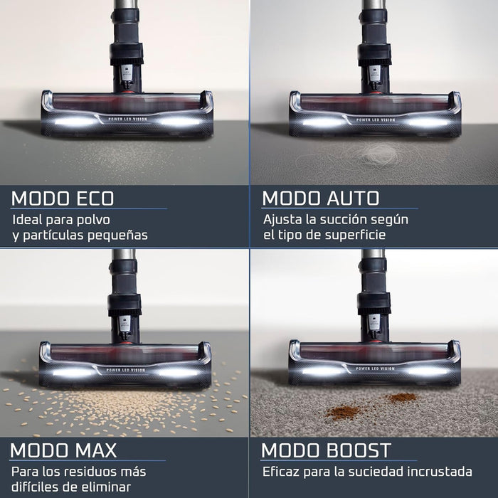 Rowenta Aspiradora X-Force Flex 12.60 inalámbrica para Auto y Pelo de Mascota, Contenedor de Polvo, tecnología Flex, detección automática de Piso, hasta 45 Min de Tiempo de Funcionamiento, RH98A2U1 GRADO B