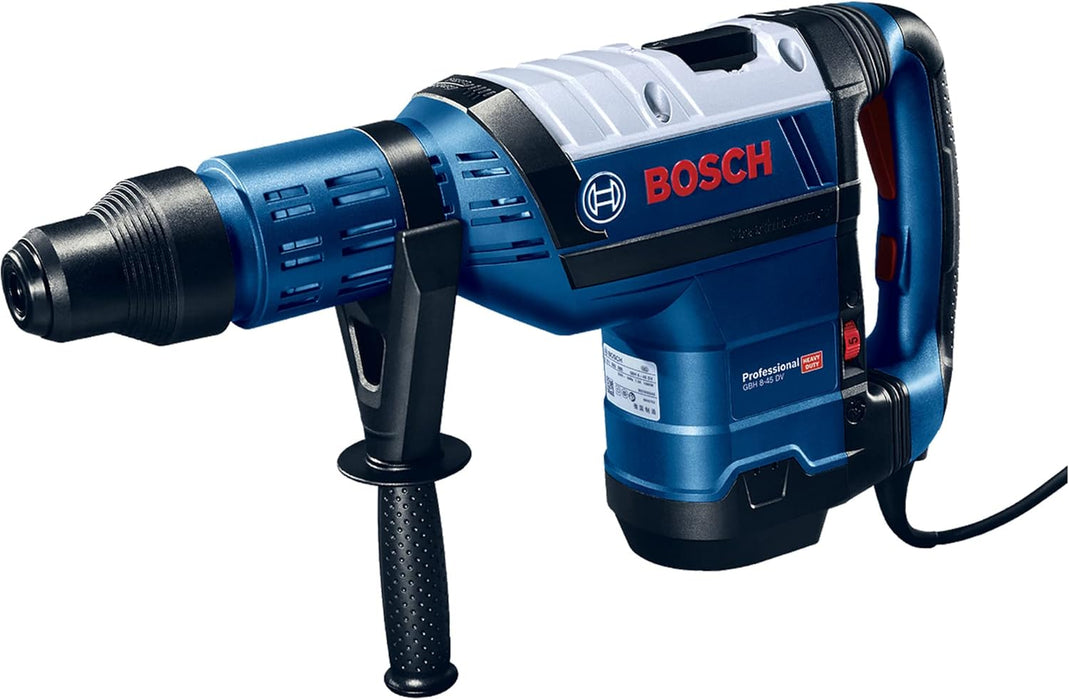 MARTILLO PERFORADOR BOSCH GBH 8-45 DV 1500W 127V CON MALETÍN AZUL GRADO B
