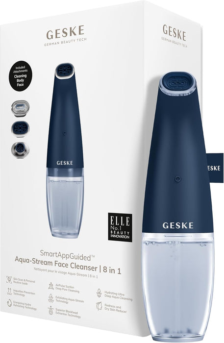 GESKE SMARTAPPGUIDED™ AQUA-STREAM LIMPIADOR FACIAL | 8 IN 1 | GRADO B