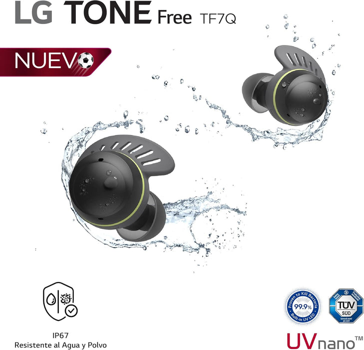 LG Tone Free Fit Tf7q AudÃ­fonos InalÃ¡mbricos Deportivo Negro GRADO A