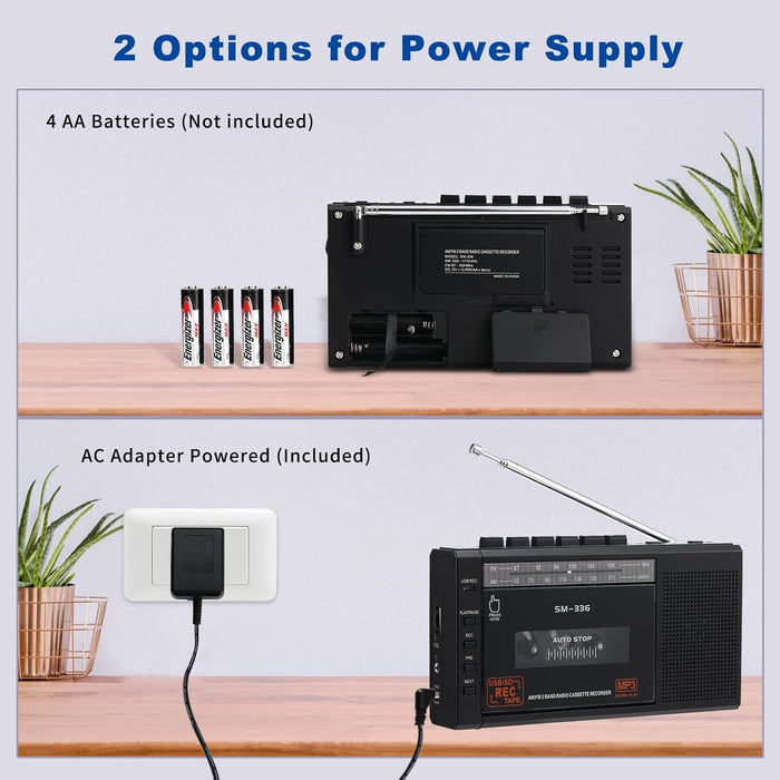 AM FM RADIO CASSETTE RECRODER - GRADO B