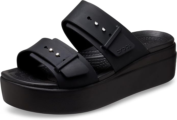 Sandalias Crocs Brooklyn Low Wedge Para Mujer Talla 28