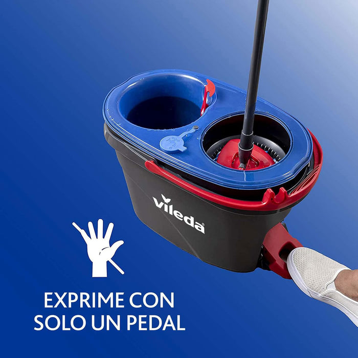 Trapeador De Microfibra Cubeta Con Pedal Vileda Rinse Clean GRADO B