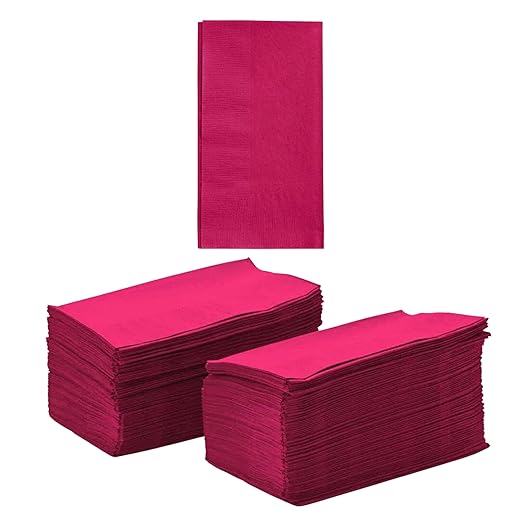 Perfectware - Servilletas de cena de 2 capas de color burdeos - Cena de 2 capas - 125 unidades (paquete de 1) GRADO B