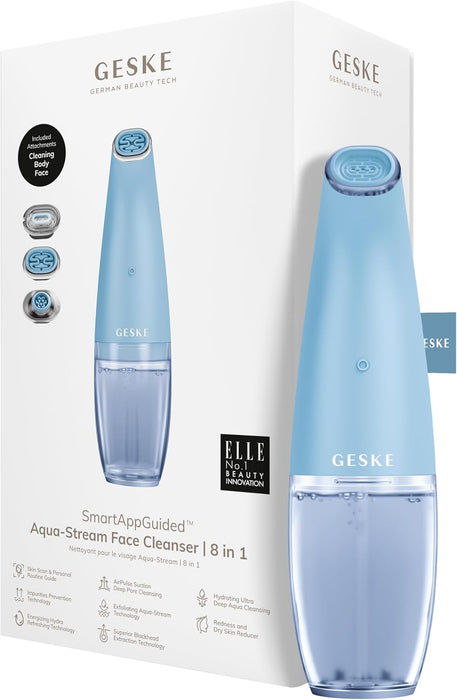 GESKE SMARTAPPGUIDED™ AQUA-STREAM LIMPIADOR FACIAL | 8 IN 1 | GRADO B