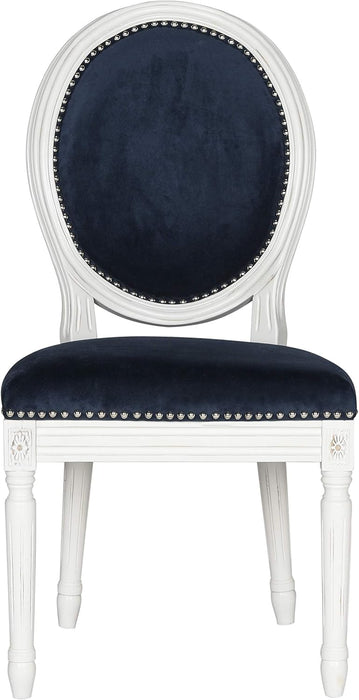 Safavieh Home collection holloway- silla auxiliar ovalada de lino frances de 19 pulgadas de alto Grado B