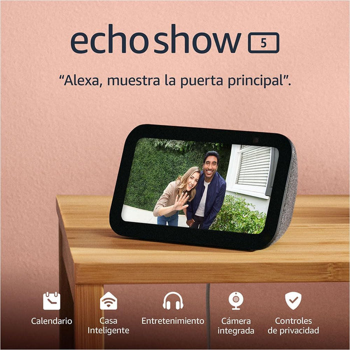 AMAZON ECHO SHOW ECHO SHOW 5 (3RD GEN) CON ASISTENTE VIRTUAL ALEXA COLOR CARBÓN 110V/240V GRADO B