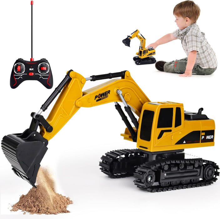 HUINA JUGUETE MAQUINA EXCAVADORA 1331 ESCALA C REMOTO PALA AMARILLO HUINA 1331 GRADO B