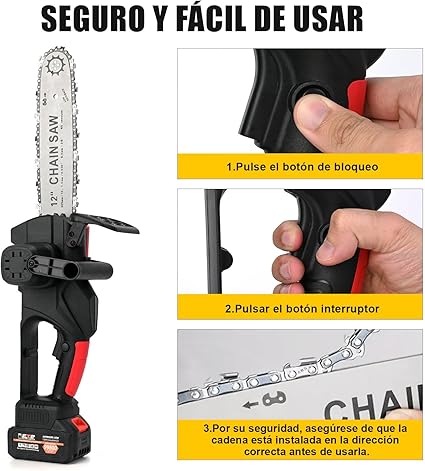 Motosierra Eléctrica Ironhoof Chmxf100or De 3200w 110v Color Naranja/negro GRADO B