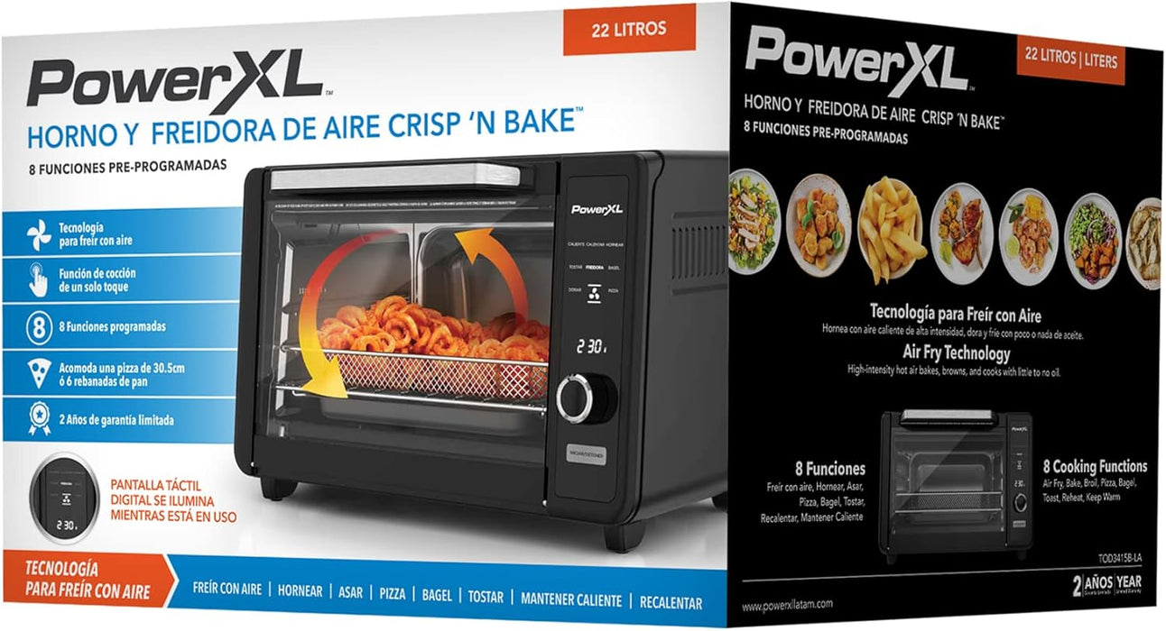 HORNO Y FREIDORA DE AIRE POWER XL CRISP´N BAKE 22 LITROS GRADO A