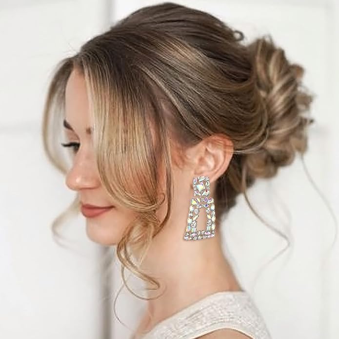 Ever Faith Aretes Elegantes Fiesta Cristal Pendientes Mujer GRADO B