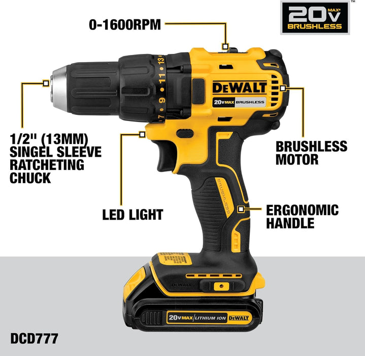 KIT TALADRO Y ROTOMARTILLO 1 2 IN   LLAVE IMPACTO 20V DEWALT  GRADO A