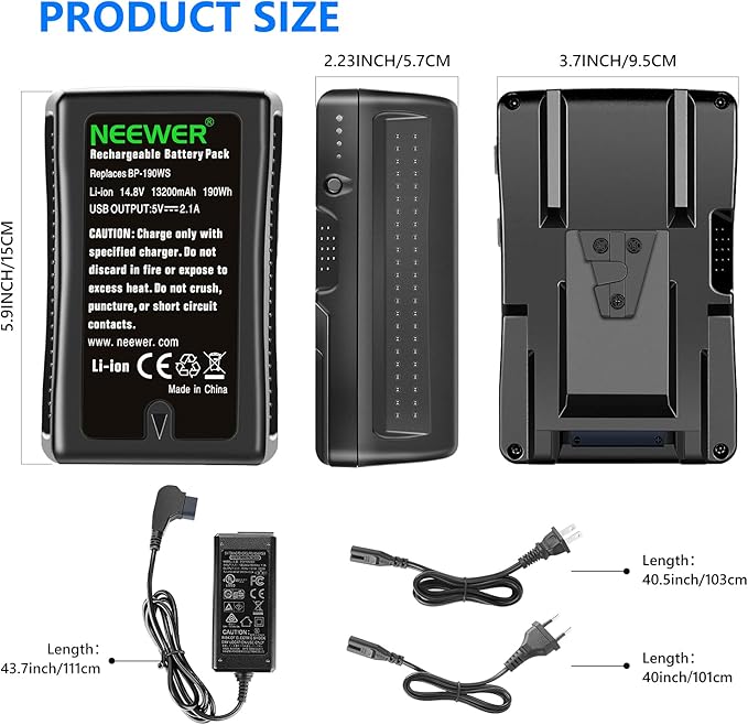 CARGADOR DE BATERIA PARA CAMARA BP-95W V-LOC
