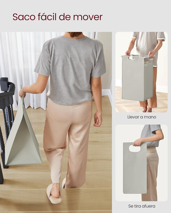 CLASIFICADOR DE ROPA VASAGLE, 3 UNIDADES, 38L  COLOR BLANCO GRADO B