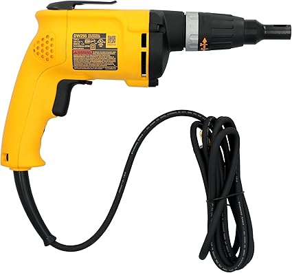 Destornillador De Panel De Yeso Vvr 6amp Dewalt Dw255 Color Amarillo Frecuencia 60 Hz GRADO A