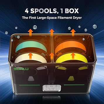 SUNLU S4 CAJA SECADORA DE FILAMENTO PARA 4 ROLLOS GRADO B