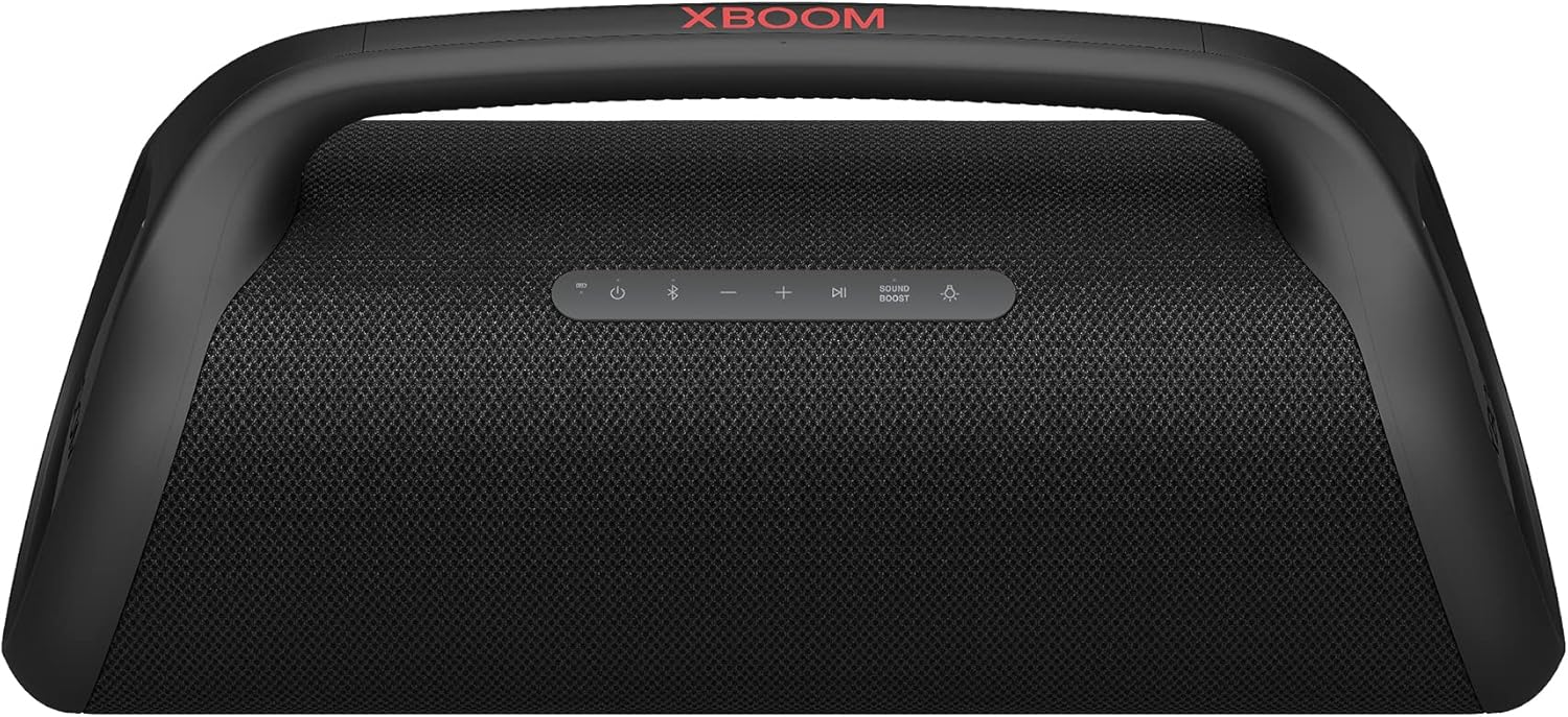 LG XBOOM GO XG9 | BOCINA BLUETOOTH PORTÁTIL HASTA 120W CON WOOFER 4.5 , TWEETER Y LIGHT STUDIO | SONIDO ENVOLVENTE Y BATERÍA DE LARGA DURACIÓN | RESISTENTE AL AGUA Y POLVO IP67 GRADO A