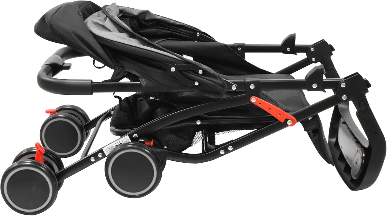 INFANTI CARRIOLA OWEN COMPACTA Y PLEGABLE COLOR NEGRO GRADO A