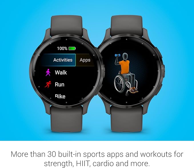 SMARTWATCH GARMIN VENU 3S 010 02785 02 DISPLAY DE 1 2 CON CORREA COLOR NEGRO GRADO A