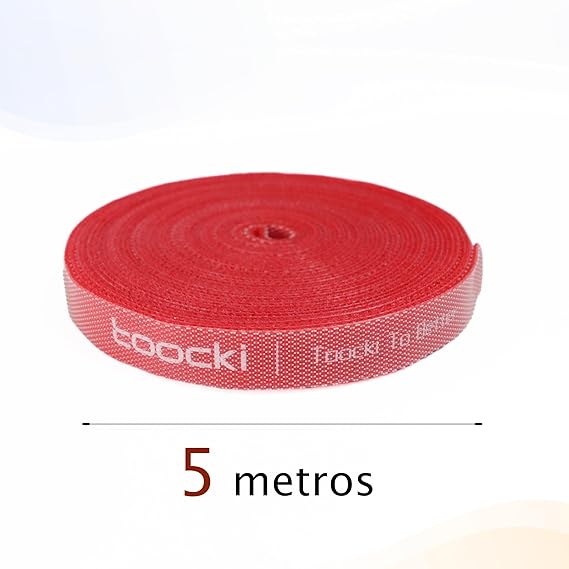ORGANIZADOR DE CABLES DE VELCRO DOBLE CARA RECORTABLE 2 GRADO A