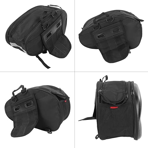 CAJA DE BOLSAS LATERALES PARA MOTO DE FIBRA DE CARBONO 6 PZS GRADO B