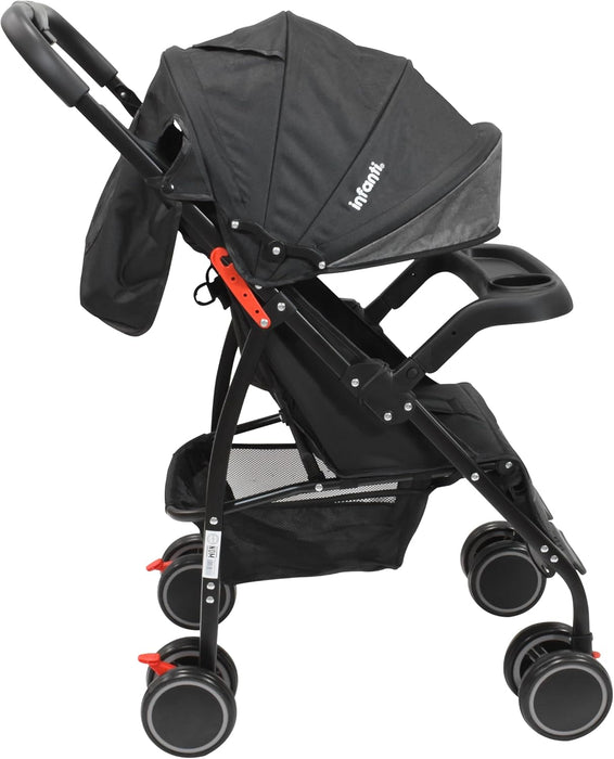 INFANTI CARRIOLA OWEN COMPACTA Y PLEGABLE COLOR NEGRO GRADO A