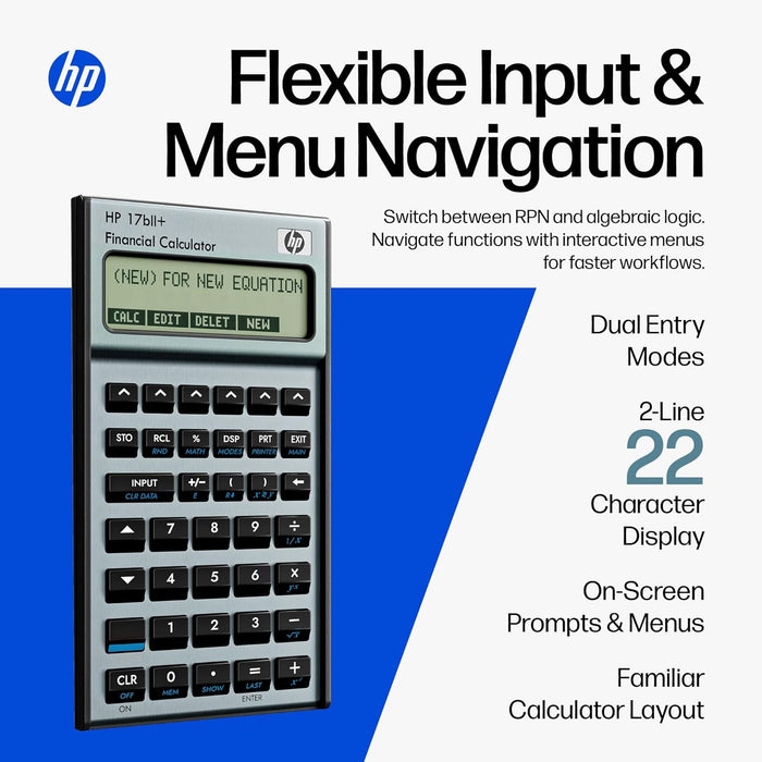 HP CALCULADORA FINANCIERA 17BII+ GRADO B