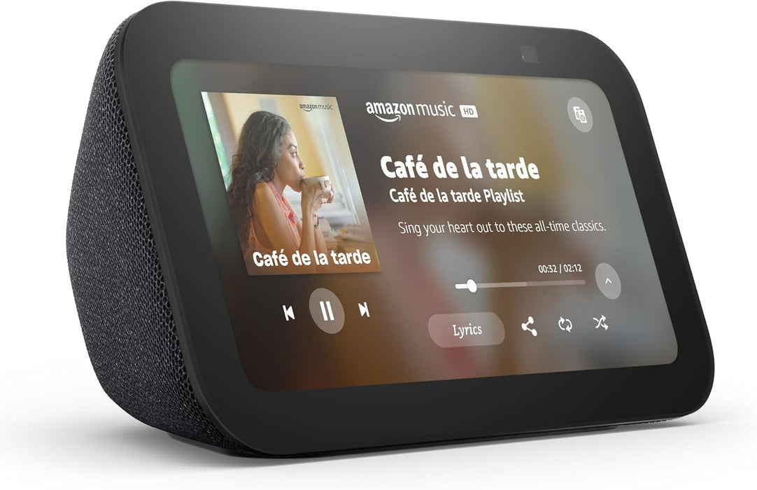 AMAZON ECHO SHOW ECHO SHOW 5 (3RD GEN) CON ASISTENTE VIRTUAL ALEXA COLOR CARBÓN 110V/240V GRADO B