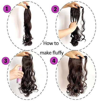 Lote de 12 Pelucas Extensión de Cola de Caballo Premium – Fibra Sintética COLORES VAREADOS